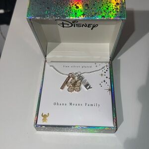 NEW Disney Lilo & Stitch Ohana Means Family Necklace